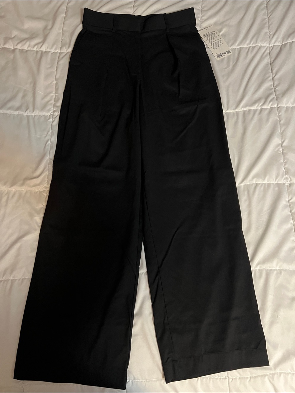 lululemon athletica Black Wide-Leg High-Rise Trousers